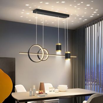LED Pendant Light 100 cm Dimmable Cluster Design Geometric Shapes Pendant Light PVC Classic Stylish Zinc Alloy Contemporary Modern 110-240V