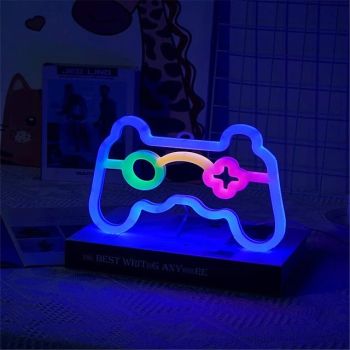 Neon Lights Decoration Game Controller Box Lamp Atmosphere Interior Decoration Lamp Led Back Panel Neon Lamp