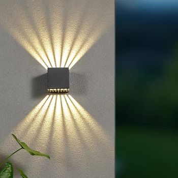 Modern Outdoor Wall Sconce Up and Down Light Warm White Waterproof Wall Fixture Lighting Aluminum LED Exterior Sconce for Indoor Outdoor Patio Porch 110-240V