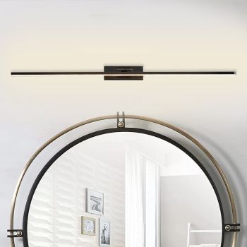 LED Mirror Front Lamp Vanity Light Dimmable 60cm/80cm Wall Light Copper 260 Degrees Rotatable for Modern Simple Bedroom Bathroom Gift for Family Friends IP20