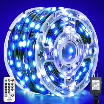 Outdoor IP65 Waterproof LED Strips Lights 328ft 100m Flexiable Christmas String Lights 1000 LEDs Multicolor Creative String Lights for Patio Lawn Garden Holiday Lights Party Holiday Wedding 29V