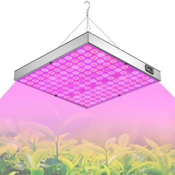 UV Black Light IR Full Spectrum LED Grow Light Panel - 45W, 144 LEDs for Indoor Plant Growing, Hydroponic & Greenhouse