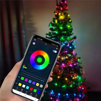 Elegant Wedding Reception Party 5m 10m Fairy LED Lights USB Dream Color Smart String Light Remote APP Controller for Room Wedding Christmas Tree Decoration