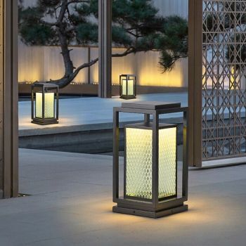 Outdoor LED Solor Path Lights 60cm Acrylic Metal Light, Modern Design Garden Lamp, IP65 Weatherproof, Garden Floor Lamp
