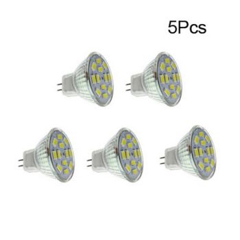 5pcs 4W Bi-pin LED Spotlight Lights Bulbs 450lm GU4 12LED SMD 5730 Landscape 40W Halogen Bulb Replacement Warm Cold White 12V