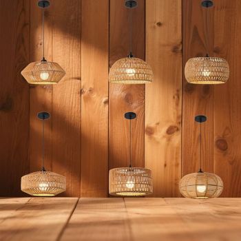 32 cm Pendant Lantern Design Pendant Light Hemp Rope Vintage Style Classic Style Vintage Traditional / Classic 110-265V
