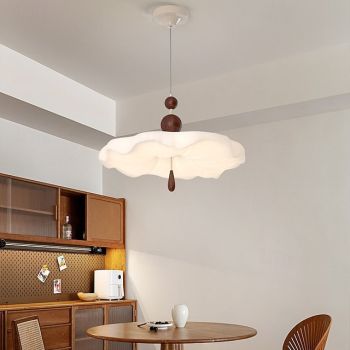 Restaurant Chandelier 48cm Full Spectrum Wabi-sabi Style Bed and Breakfast Lamp, Modern Eye Protection Lamp for Living Room, Simple Tea Room Decoration Lamps 110-240V