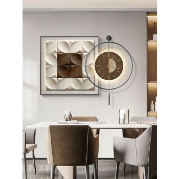 Wall lamp Clock 40/60/70/80cm Home Decoration Modern LED Wall Lamps Compatible with Study Living Room Bedside Bedroom 110-240V