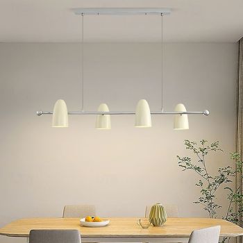 4-Light 104 cm Globe Design Pendant Light Metal Painted Finishes Modern 110-120V 220-240V