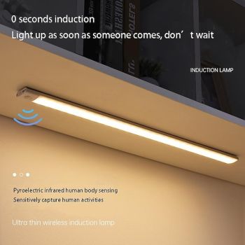 Under Cabinet Lighting, Ultra-thin Smart LED Strip Light, Motion Sensor Cabinet Light, Magnetic Rechargeable Human Body Induction Light Strip, Self-Adhesive for Cabinet, Wine Cabinet, Wardrobe