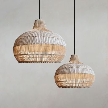 Bamboo Chandelier Retro Japanese Idyllic Style E26/E27 Chandelier Ceiling Lighting is Applicable to Living Room Bedroom Restaurant Cafe Bar Restaurant Club110-240V