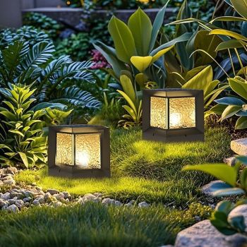 Outdoor Modern LED Outdoor Wall Lights Warm White Simplicity IP54 Waterproof Garden Lamp Path Lights Modern Villa Patio Pathway Yard Lamps Exterior Floor Mount Lawn Lighting Fixtures