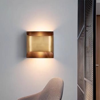 Luther Brass Two-Light Wall Sconce, Decorative Brass Wall Sconce for Bedroom, Living Room or Restaurant, Black Bronze Finish Wall Sconce