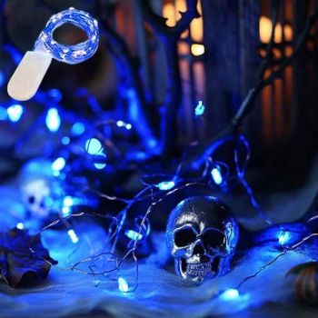 1m String Lights 10 LEDs 10pcs 1pc Blue Christmas New Year's Waterproof Party Decorative Batteries Powered