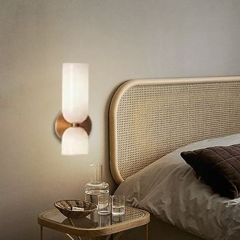 Lightinthebox LED Wall Lamp Warm White Glass 24cm Modern LED Background Wall Lamp Living Room Bedroom Bedside Indoor Wall Light Ligting Sconce 1PCS 110-240V