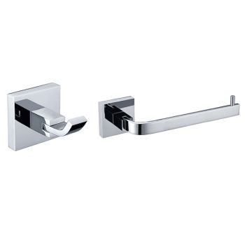 Bathroom Accessory Set Contemporary Brass 2pcs - Hotel bath Toilet Paper Holders / Robe HookBath Hardware