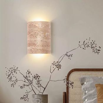 Vintage Country Indoor Wall Sconce Living Room Bedroom Stone Light 5W 110-120V 220-240V Wall Lights for Indoor Use