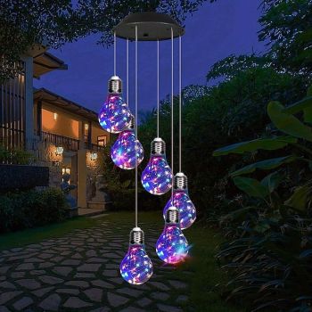 Solar Wind Chimes Outdoor Light Outside Hanging Solar Lights Wind Chime For Women Grandma Mom Birthday Windchimes Christmas Decor For Outdoor Garden Balcony Bedroom Yard