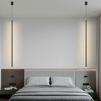 LED Pendant Light 1-Light 60 cm 12W Line Design Pendant Light Aluminum Modern Style light for Office, Bedroom, Living Room 110-240V