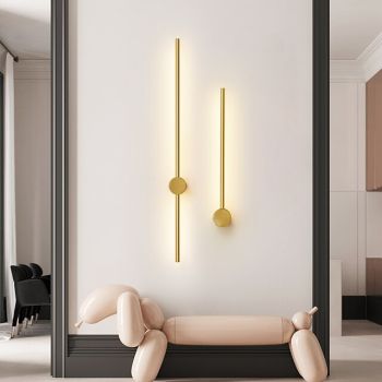 Modern Nordic Style Indoor Wall Lights Living Room Bedroom Copper