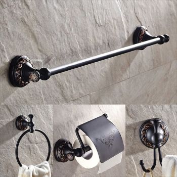 Bathroom Accessory Sets,Wall Mounted ORB Hardware Include Towel Bar/Toilet Paper Holder /Robe Hook/Towel Ring Bath Hardware
