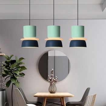 18.5cm Single Design Island Design Pendant Light Metal Painted Finishes Modern Nordic Style 85-265V
