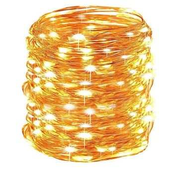50m String Lights 500 LEDs 1pc Warm White RGB White Waterproof Party Decorative 12 V