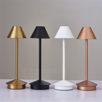 Rechargeable Table Lamp LED Touch Desktop Night Light Wireless Reading Lamp for Restaurant Hotel Bar Bedroom Desk Light