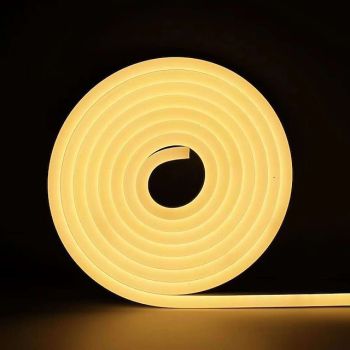 1m Neon Strip Lights 120 LEDs 2835 SMD 1pc Warm White White Yellow Waterproof Cuttable Decorative 12 V