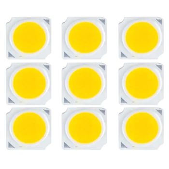9/20pcs LED Lamp Bead Source Warm White Natural light White Light 3-12W COB Lamp Bead Illumination Source 13.5MM*13.5MM Lighting Accessories
