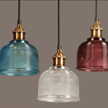 14.5 cm Single Design Pendant Light LED Glass Copper Vintage Style Electroplated Nordic Style 220-240V