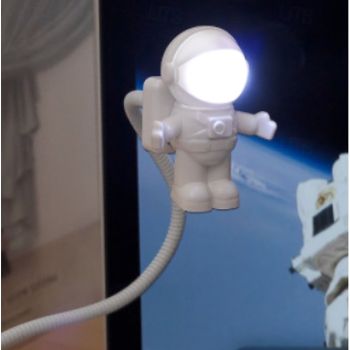 1pc mini astronaut USB adjustable companion reading eye protection light with switch astronaut keyboard light fill LED light dormitory office portable night light for Halloween