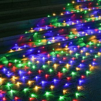 LED Net String Light IP65 6Mx4M 3Mx2M Led Flexible Net Fairy String Light  880Led 200Led Mesh String Light For Garden Yard Colorful Decoration EU US UK Plug AC110V 220V 230V for Halloween