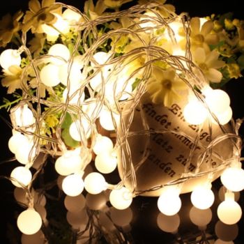 10m String Lights Outdoor String Lights 100 LEDs 1 set Warm White Decorative 220-240 V