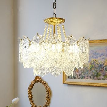 60cm Unique Design Chandelier Metal Electroplated Modern 220-240V