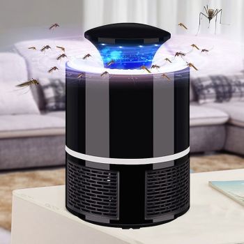Bug Zapper Automatic Indoor Insect Trap - UV Black Light & Fan Mosquito, Fruit Fly & Gnat Killer with USB Rechargeable