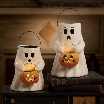 1 Pc Halloween Ghost Pumpkin Lantern Ornament Small Night Light Bedhead Restaurant Party Atmosphere Decorative Light