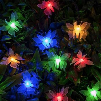 Butterfly LED String Lights 1.5/3m Outdoor Wedding Fairy Lights DecorationBattery Powered Christmas Lights Holiday Party Garden Balcony Decoration