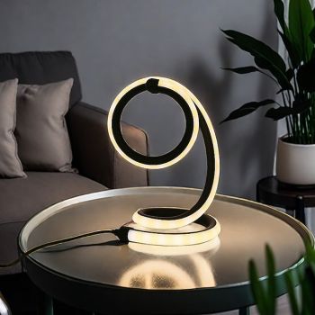 1pc Nordic Simple Spiral Table Lamp, Bedroom Bedside Eye Protection, Dimmable USB Powered LED Decorative Lamp for Home Living Room Bedroom