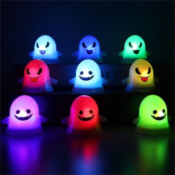 Halloween LED Ghost Lamp Party Horror Night Light Haunted House Scene Layout Lamp Theme Party Trick Ghost Halloween Decoration