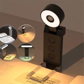 USB Clip Reading Light - Portable Folding LED Bookmark Light with Rechargeable Battery, Perfect for Living Room and Bedroom Lighting 1PC