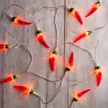 Red Pepper Shaped String Lights 3m 20leds Battery Powered Fairy Light Christmas Garden Home Balcony Holiday Party Decoration