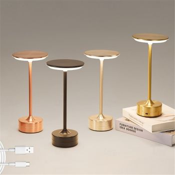 Metal Bar UFO Desk Lamp - USB Charging, Touch Dimming & Color Adjustment for Bar Coffee Shop