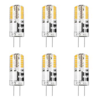 6pcs 5 W 48LED G4 3014SMD Silica Gel Corn Lights LED Bi-pin Lights   LED Creative Party Decorative Crystal Chandelier Light source Energy-saving Light Bulbs Warm White White AC/DC12 V
