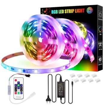 RGBIC Strip Light 5M 10M LED Light Strip 150-300 LEDs 16 Million Dream Color Changing Home Outdoor Decoration Waterproof Christmas