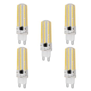 5pcs 7.5W LED Corn Light Bulb 1000lm G9 Bi Pin 104LEDs SMD 3014 Warm White Cold White for Ceiling Light (100W Halogen Equivalent) 220-240V