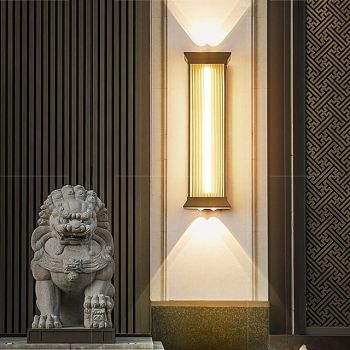 Outdoor Wall Lamp 50/70cm Modern and Simple Outdoor Waterproof Stainless Steel Acrylic 1PCS LED Hanging Wall Lamp, Suitable for Communities, Villas, Courtyards, Hotels, Gardens Wall Sconce