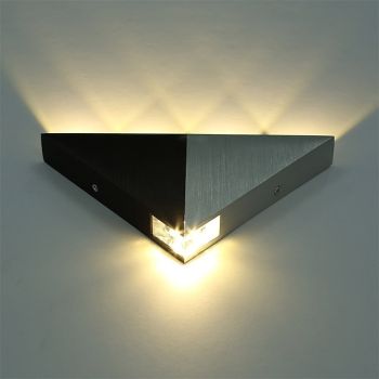 Lightinthebox 23.5cm Flush Mount Wall Lights LED  Triangle Design Wall Sconce Light  Aluminum Modern Mini Style Fixture Indoor Hallway Up Down Wall Lamp Spot Light 5W