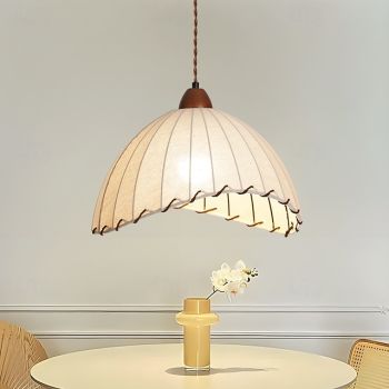 LED Pendant Light, Fabric Material  Warm White/White Light, E26 E27, Adjustable Chain