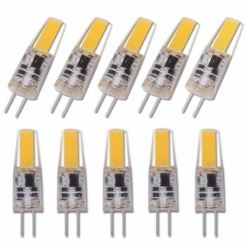 10pcs LED G4 Bulb AC/DC12-24V COB LED Light Replace Traditional of Halogen Bulb Silica gel Lamp for Pendant Lighting Fixture Home
